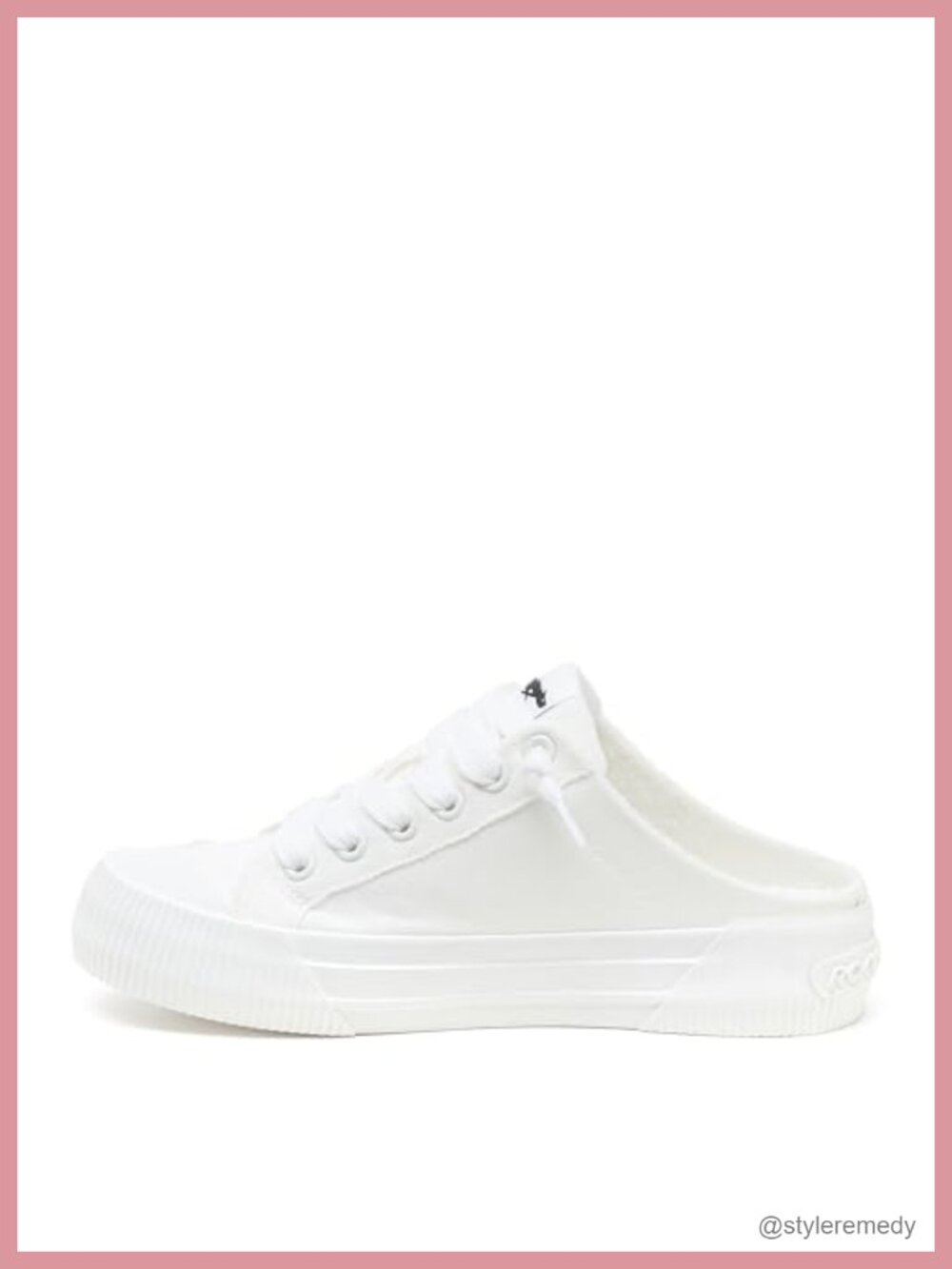 Slip-On Mule Sneakers Cotton Upper Cushioned Casual Platform